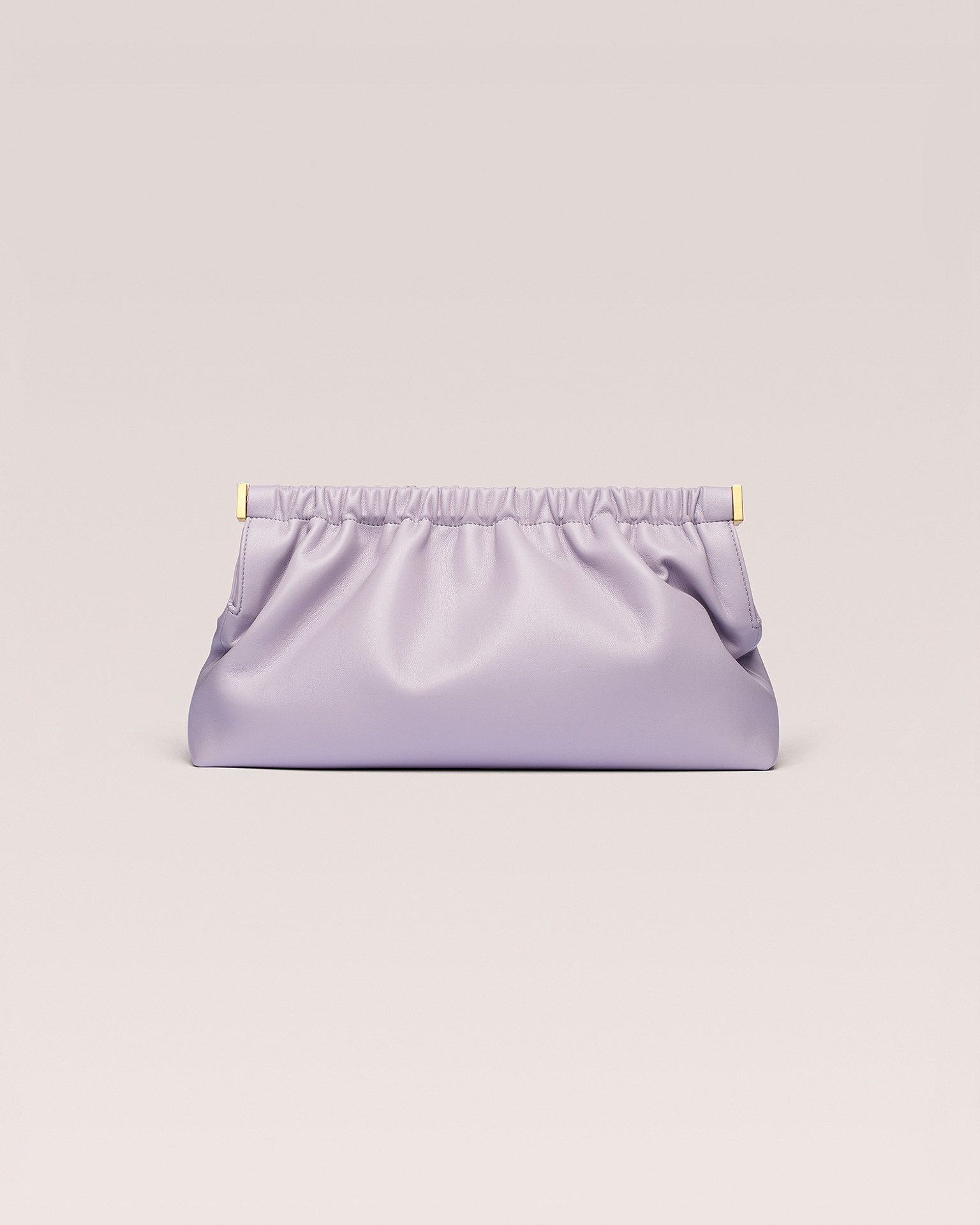 THE BAR CLUTCH - Vegan nappa leather clutch bag - Lilac - 1
