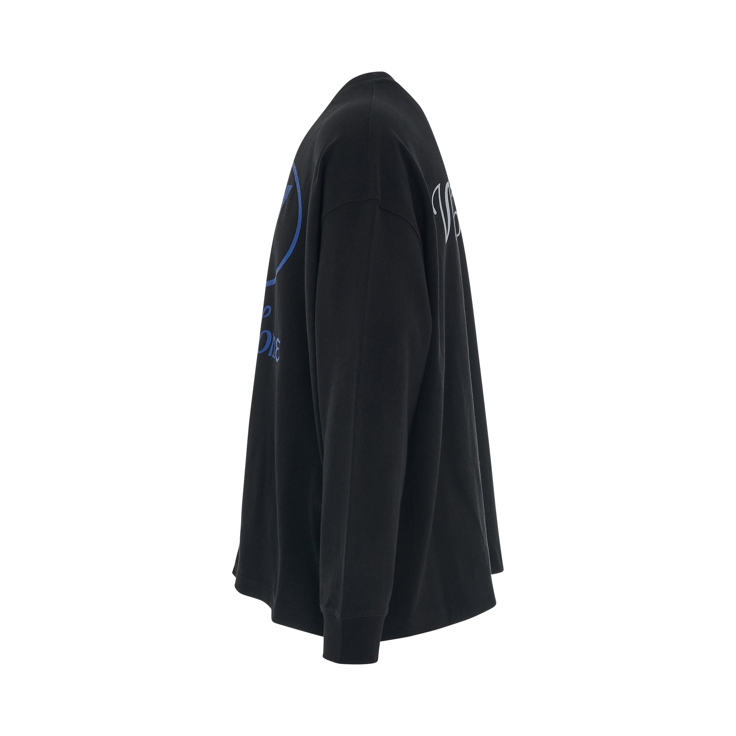 Logo Oversizes Sweatshirt in Black - 3