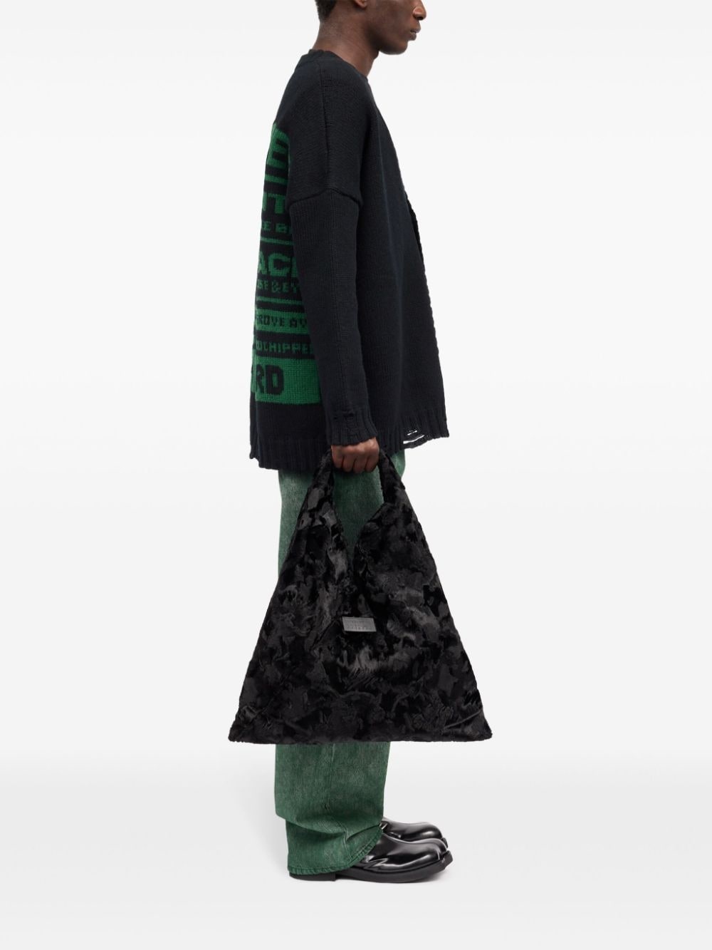 MM6 Maison Margiela Classic Japanese faux-fur tote bag
