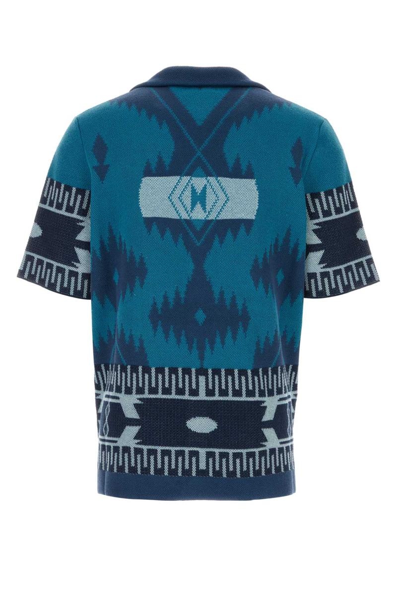 Tシャツ・カットソー ALANUI Embroidered cotton shirt (LMHY001R24KNI001 4448) Alanui Alanui Shirts | baltini | REVERSIBLE