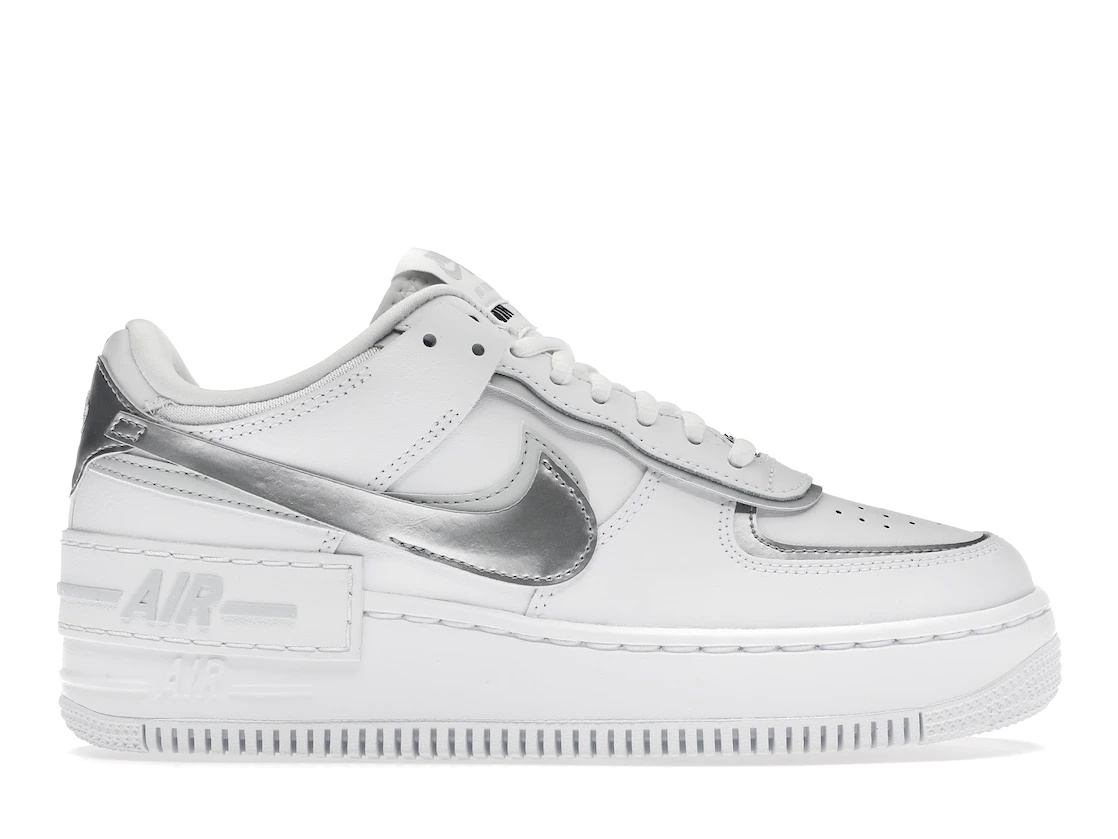 Nike Air Force 1 Low Shadow White Pure Platinum Metallic Silver (W) - 1