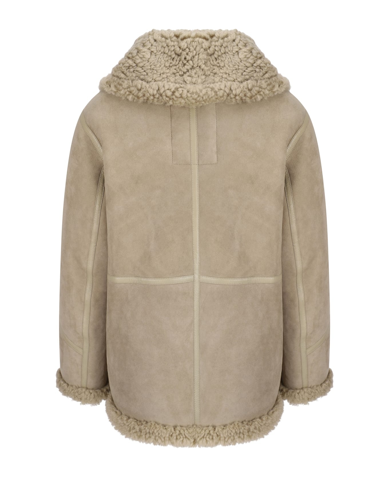 Shearling Zip-up Jacket - 2