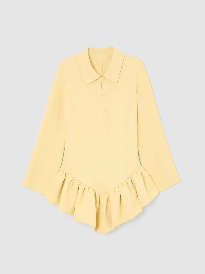 PEPLUM POLO YELLOW DRESS 1