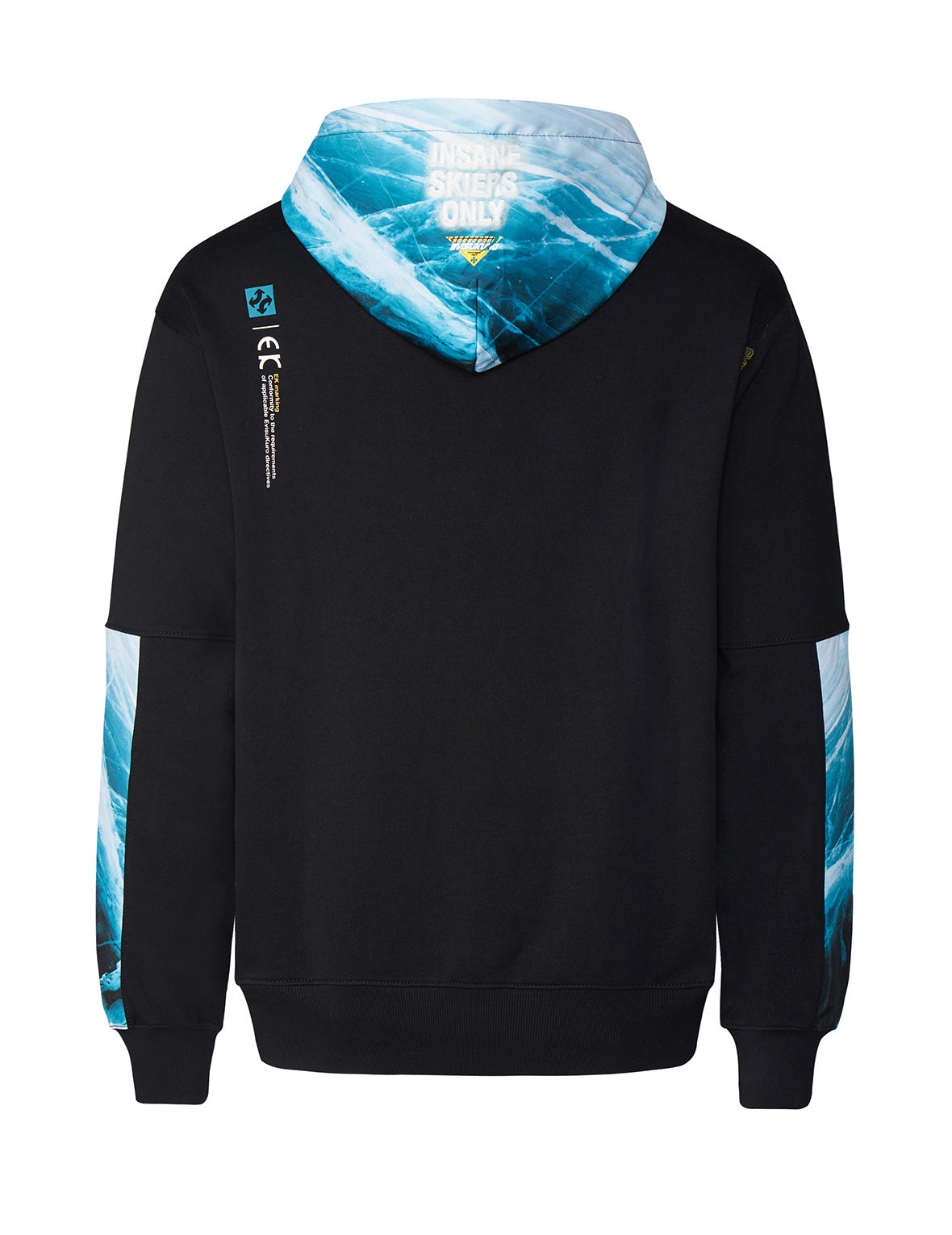 Glacier Print Panel Hoodie - 8