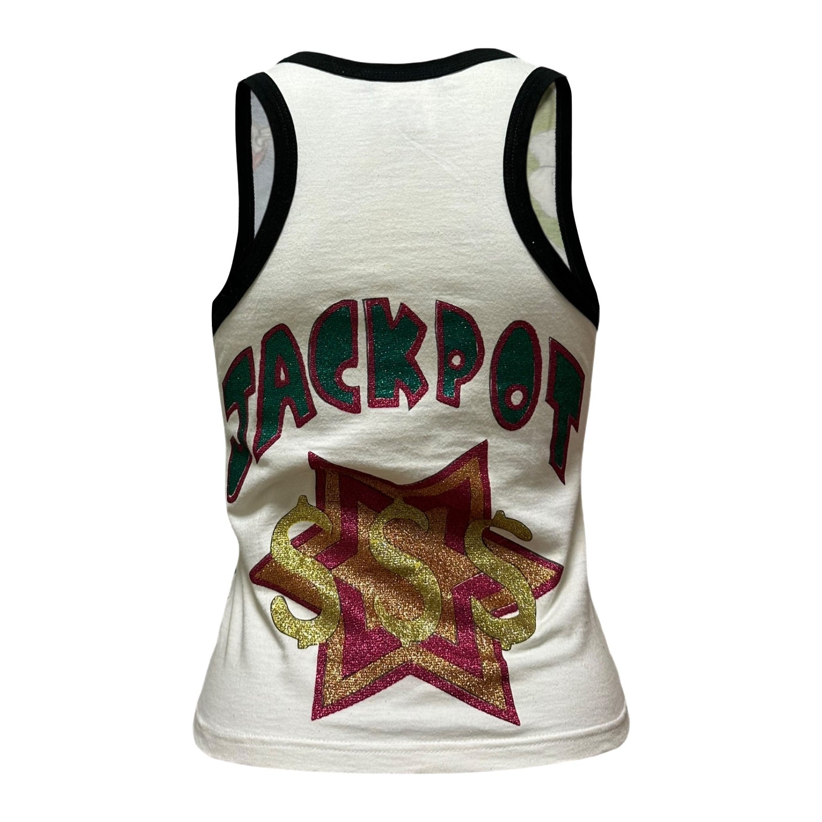 CHRISTIAN DIOR Spring Summer 2002 Glitter Fruits Print Tank Top - 2
