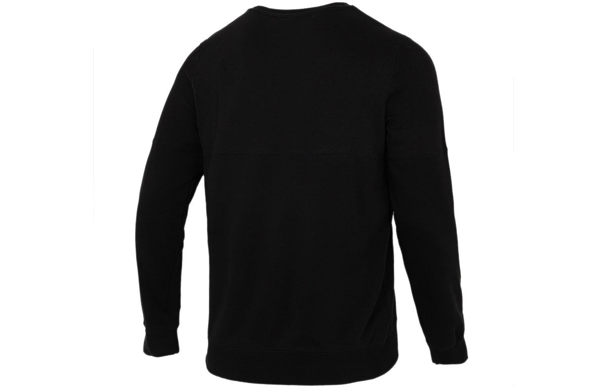 PUMA Solid Color Logo Sports Round Neck Pullover Black 846409-01 - 2