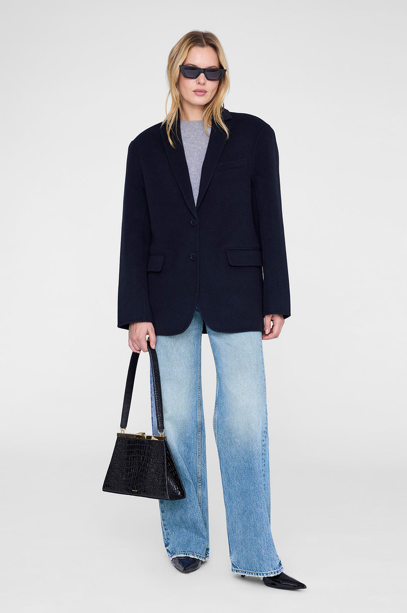 Quinn Blazer - Midnight Blue Cashmere Blend 4