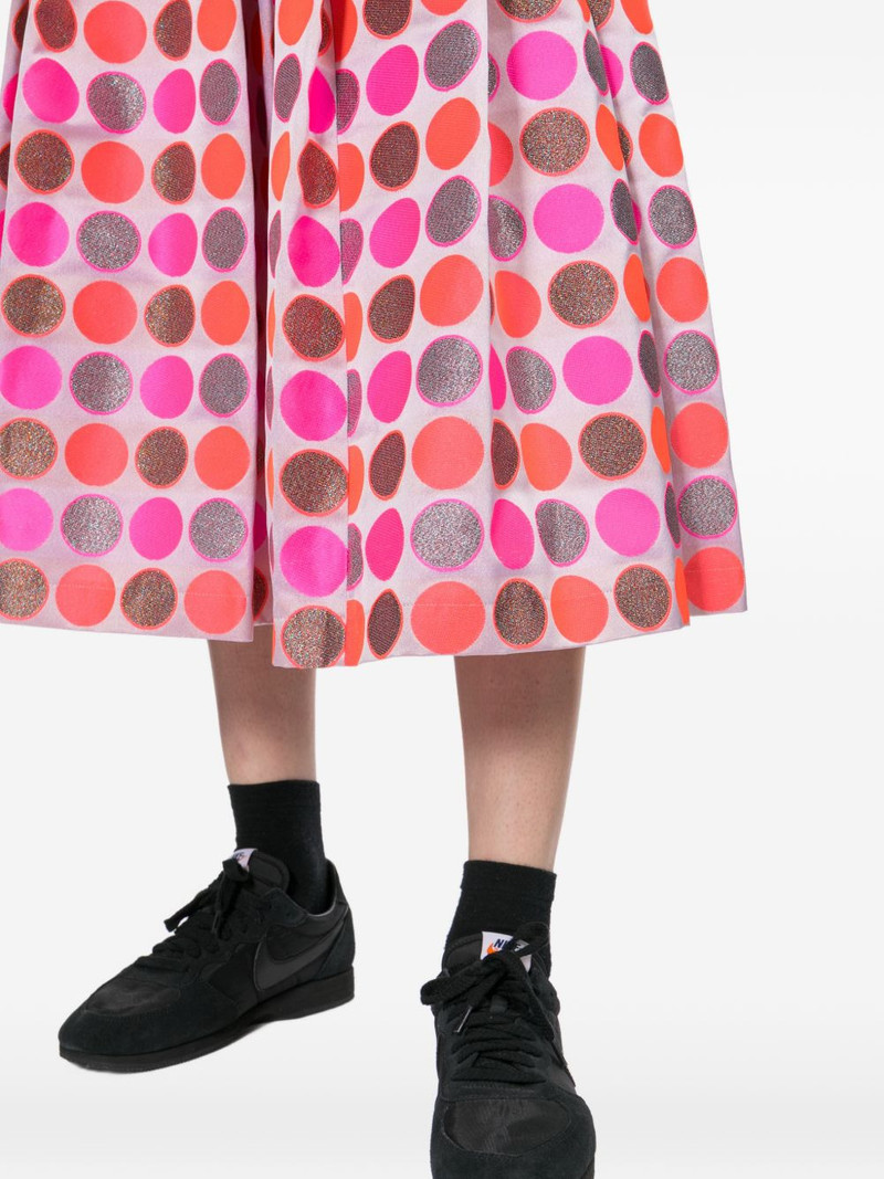 polka dot pleated skirt 5