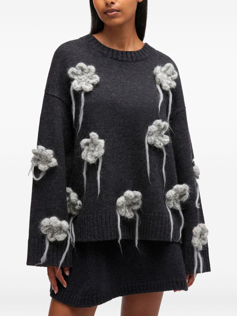flower-crochet sweater - 3