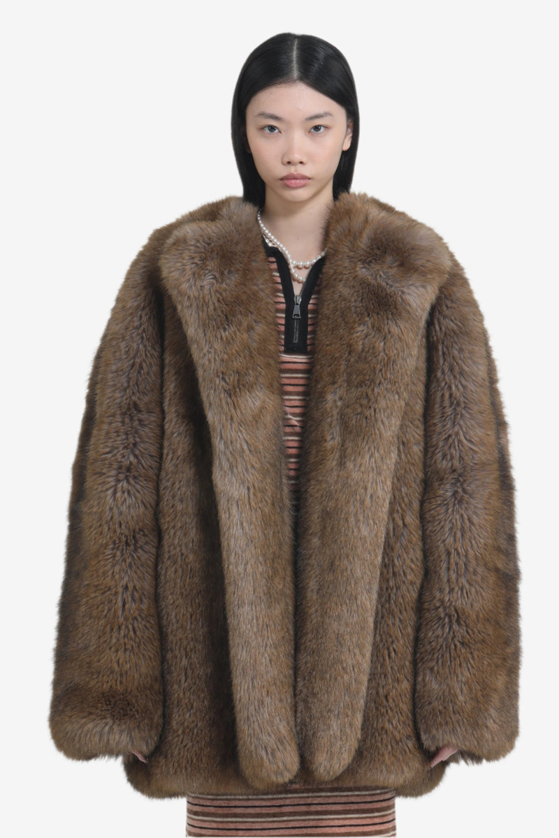 OVERSIZED OPEN FAUX FUR 4