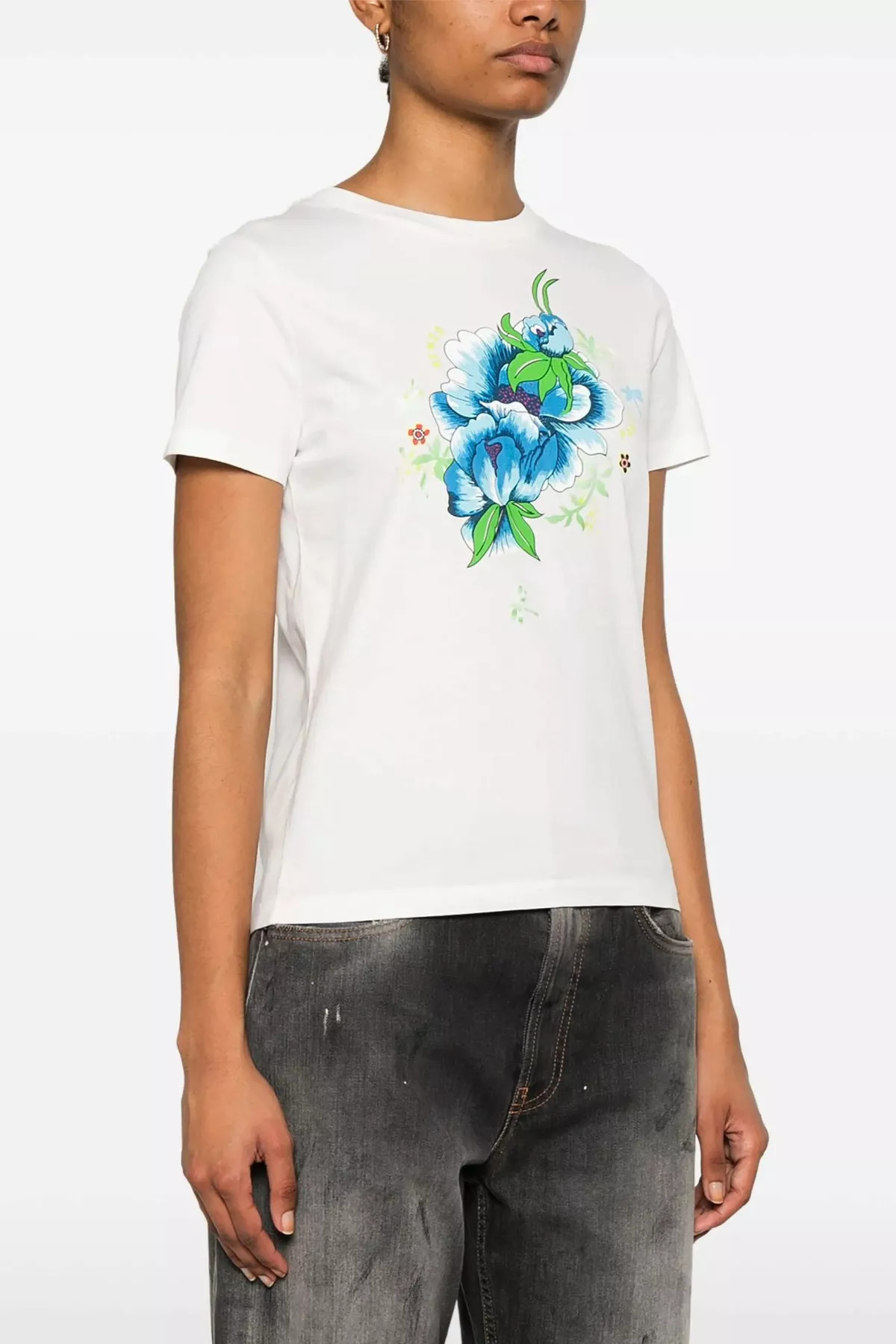 'Kenzo Peonies' T-shirt - 2