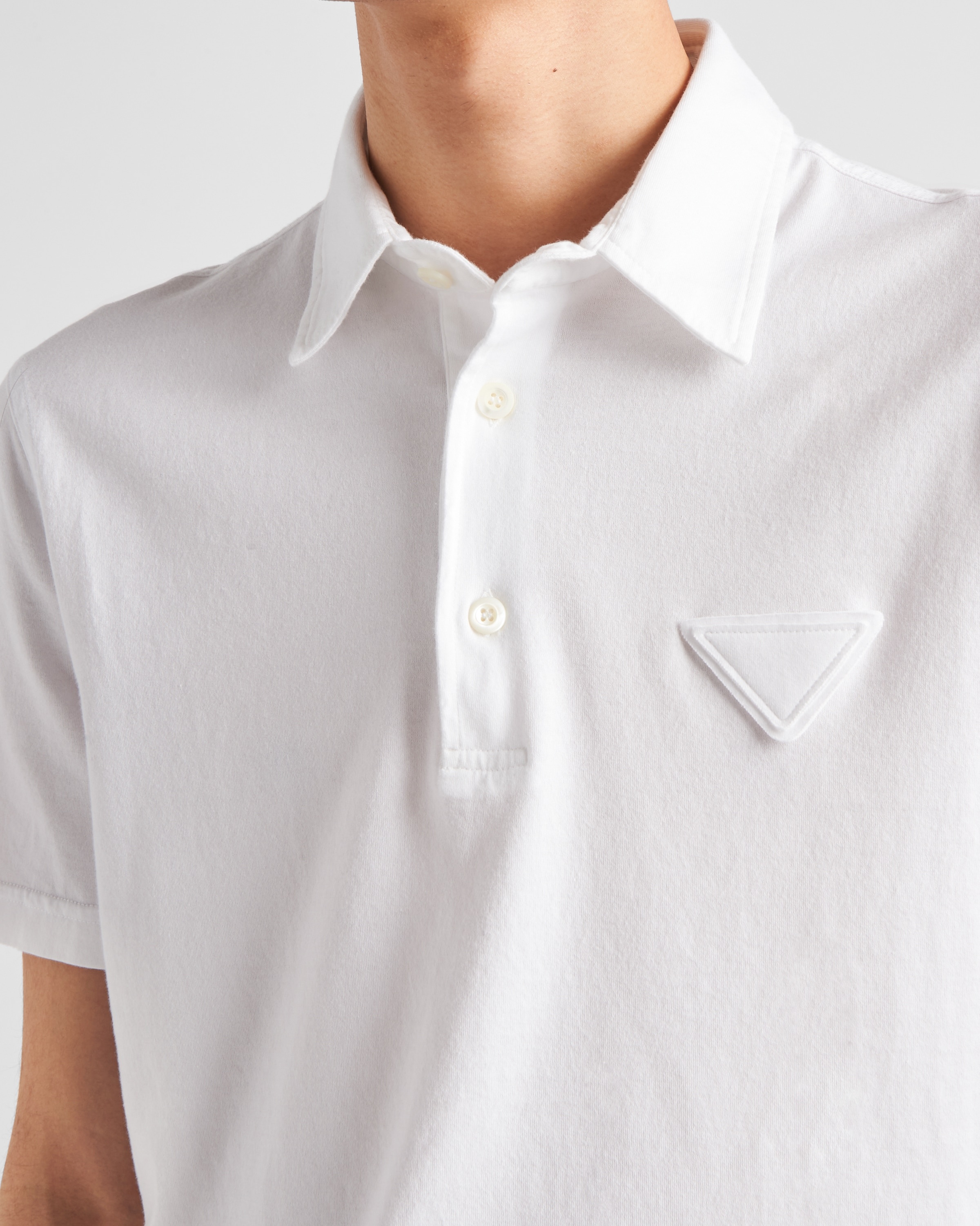 Short-sleeved cotton polo shirt - 4