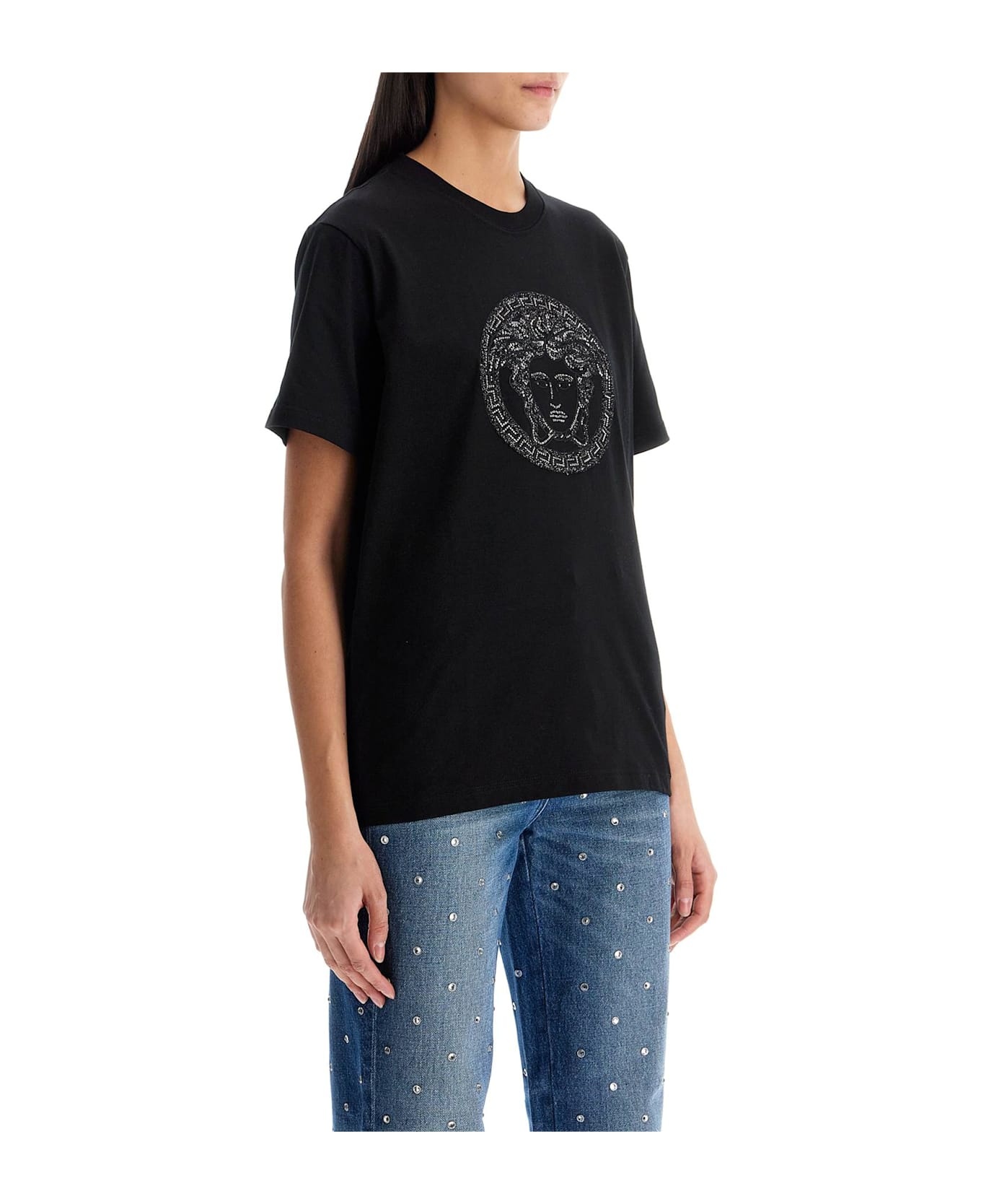 Medusa Embroidered T-shirt - 2
