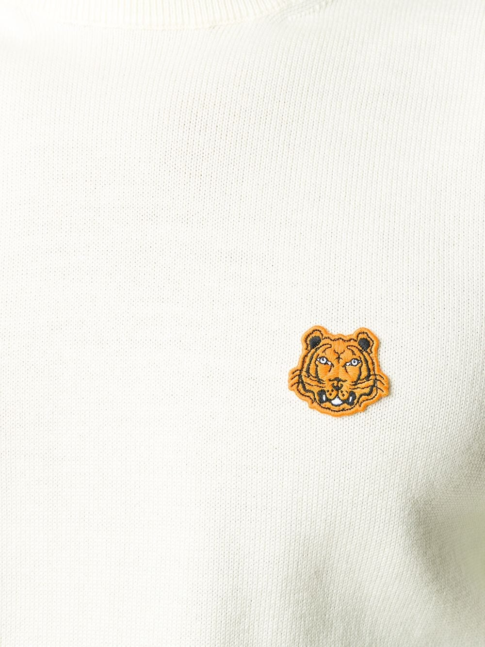 tiger patch roll-neck jumper - 5