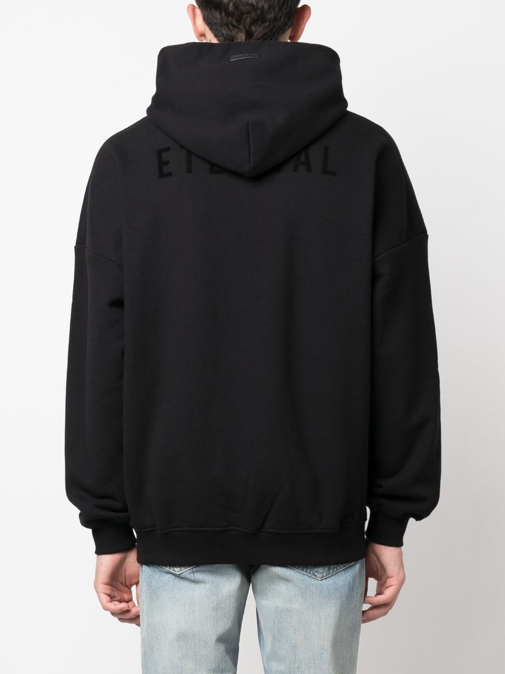 pouch-pocket cotton hoodie - 4