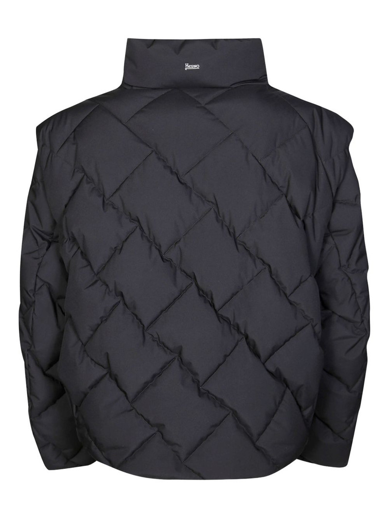 Herno long-sleeves quilted puffer jacket outlook
