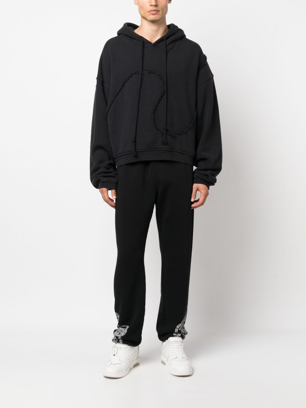 logo-print organic-cotton track pants - 2