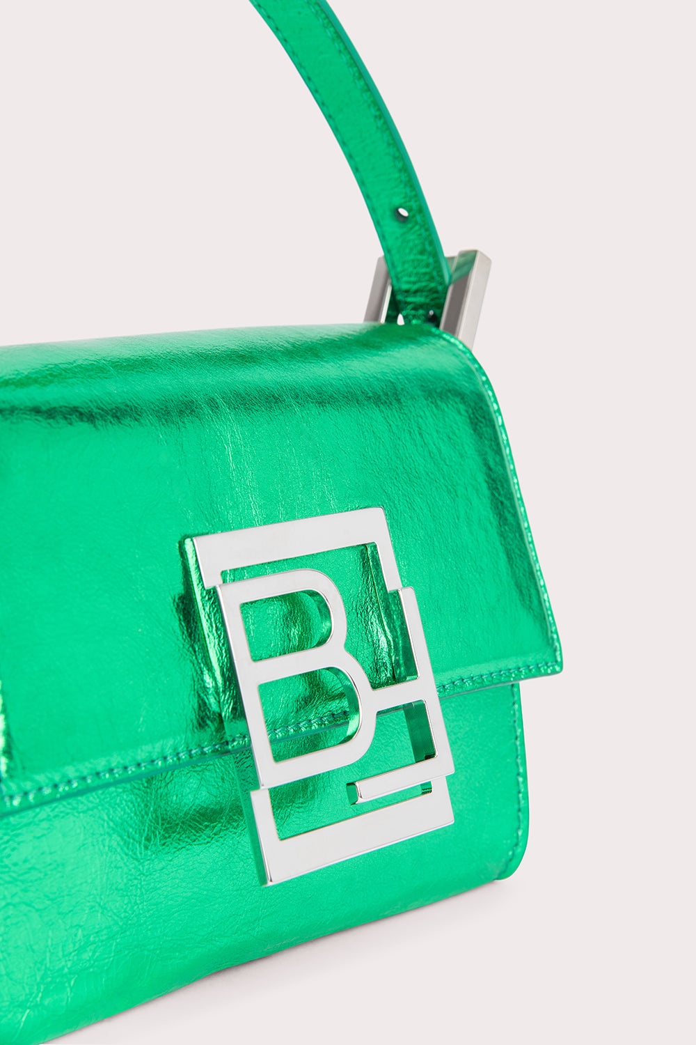 Fran Clover Green Metallic Leather - 4