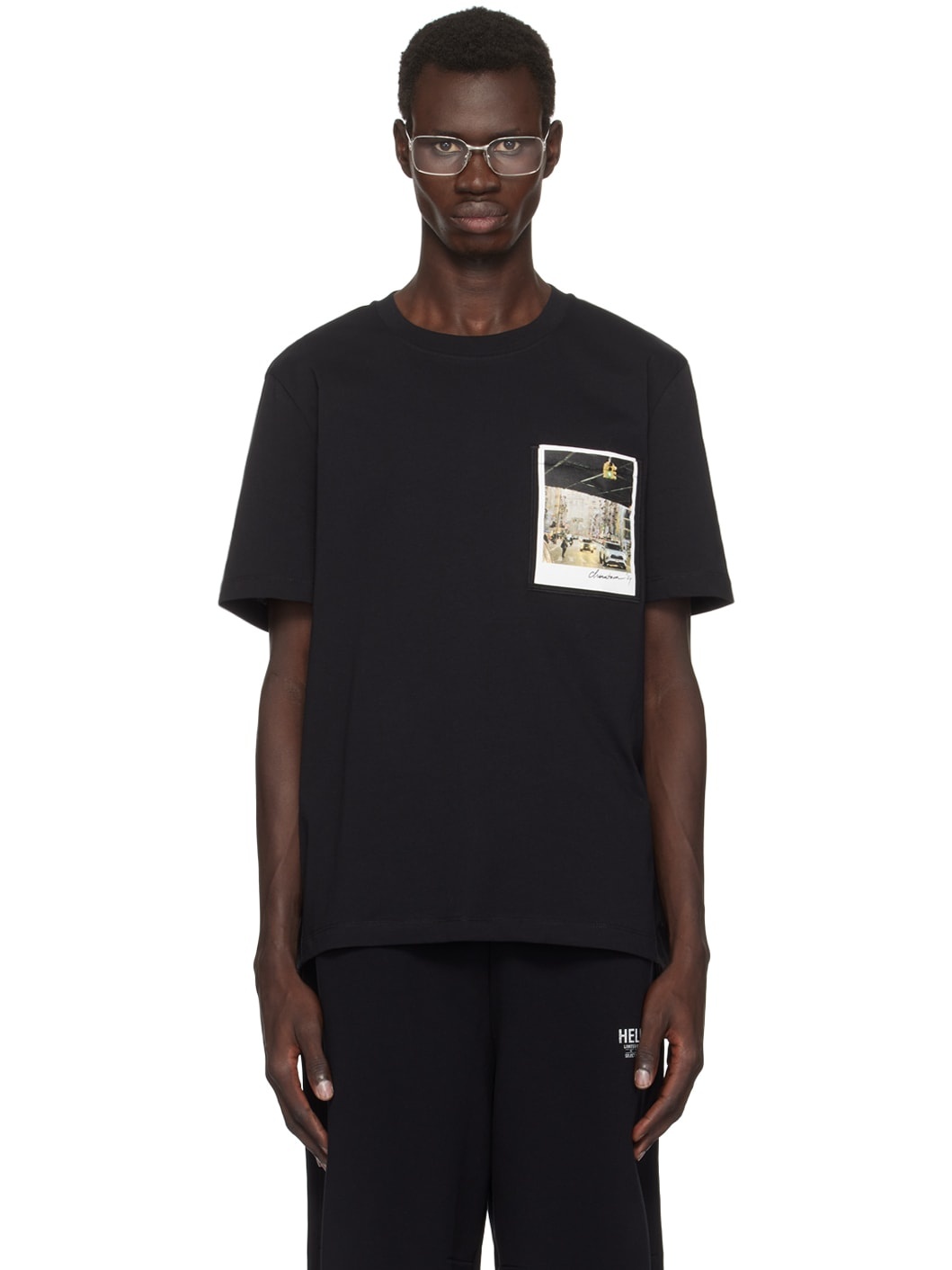 Black Overpass Postcard T-shirt - 1
