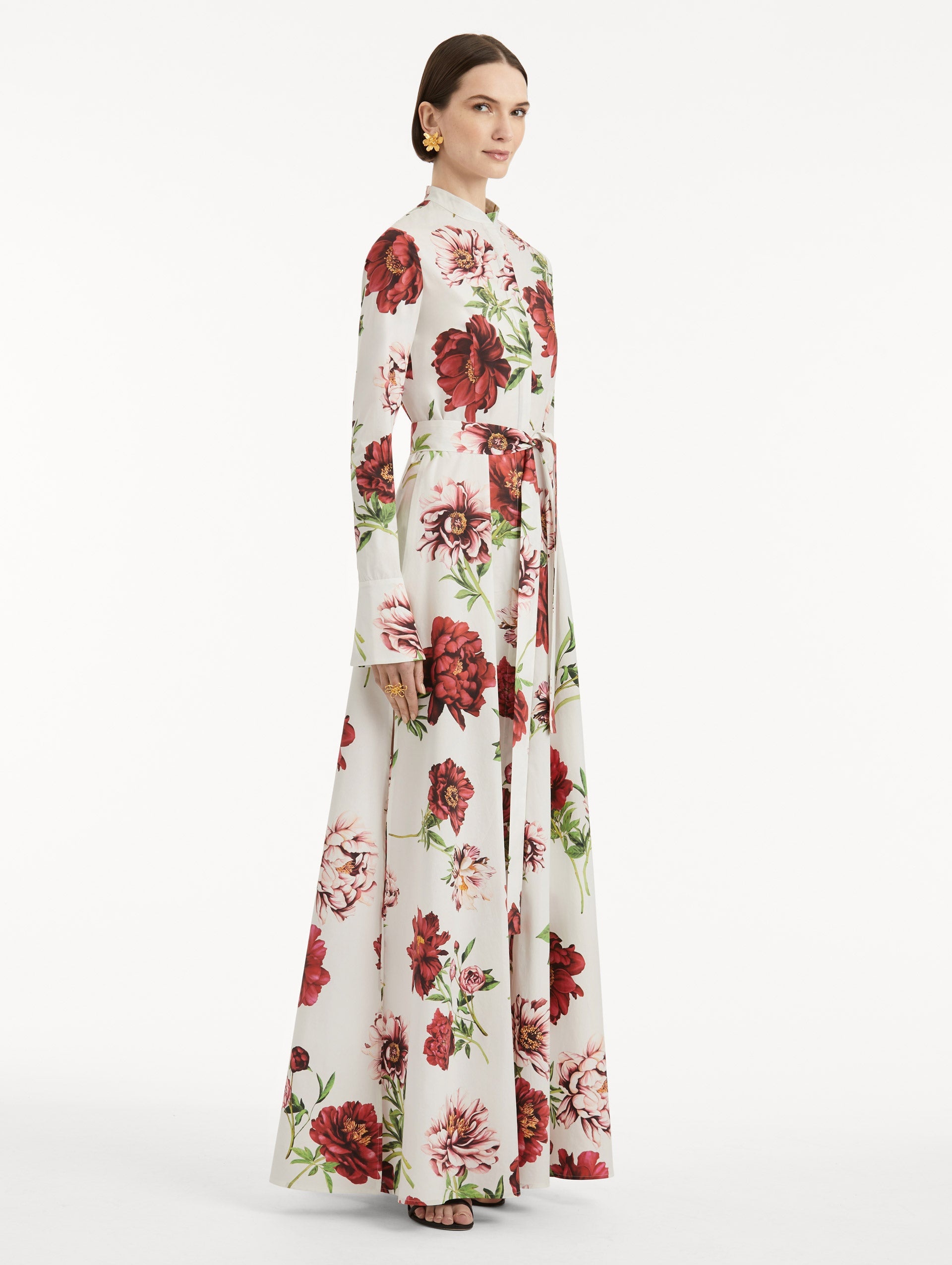 PEONY COTTON POPLIN CAFTAN - 4