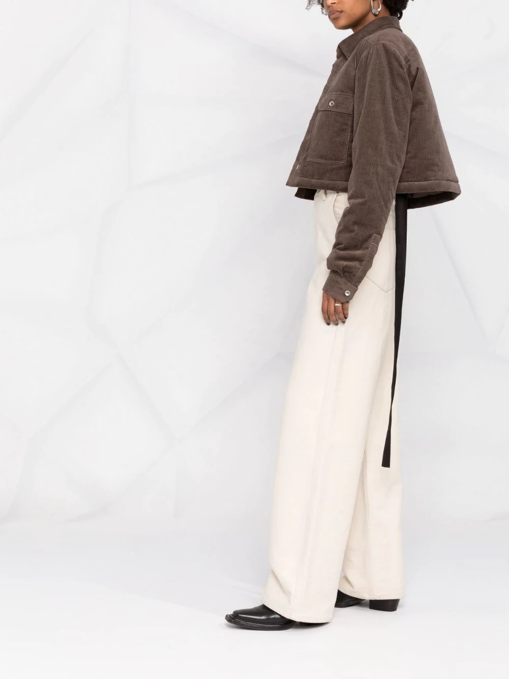 tassel-detail cropped jacket - 4