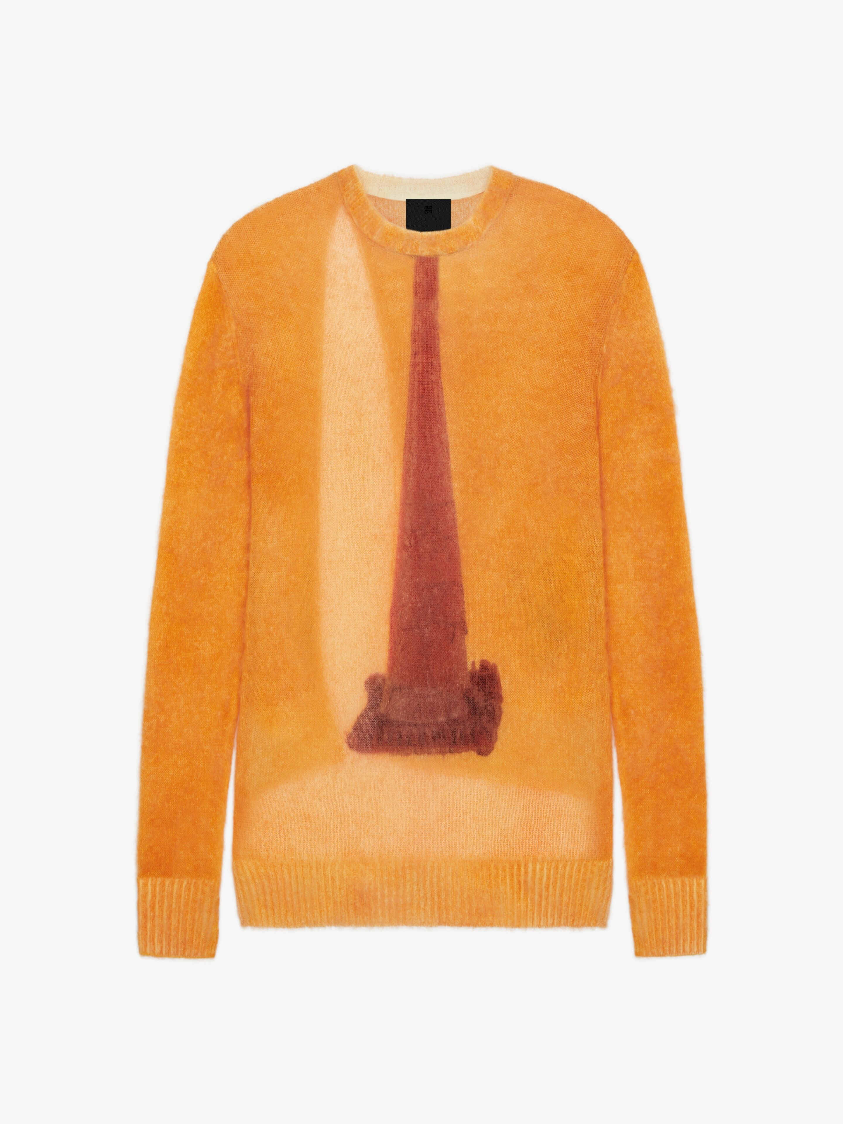 OVERSIZED SWEATER IN WOOL WITH CERAMIC PRINTS - 1