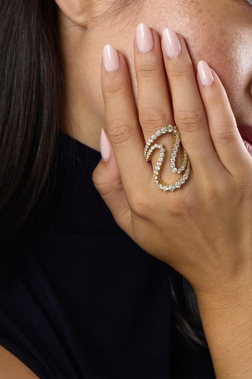 Large Hannah Diamond Ring - 2