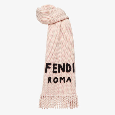 FENDI Pink wool scarf outlook