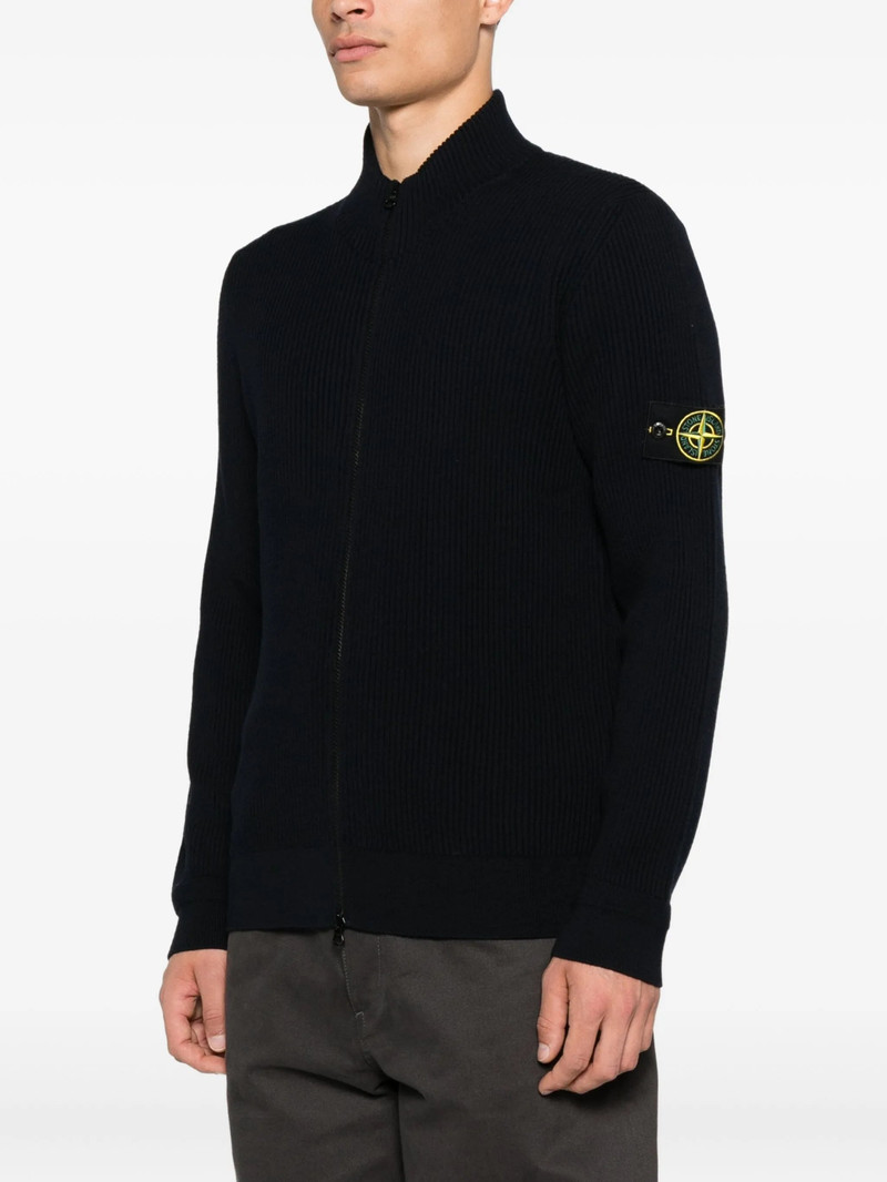 Stone Island Stone Island 5100006 Ribbed Zip-up Cardigan outlook