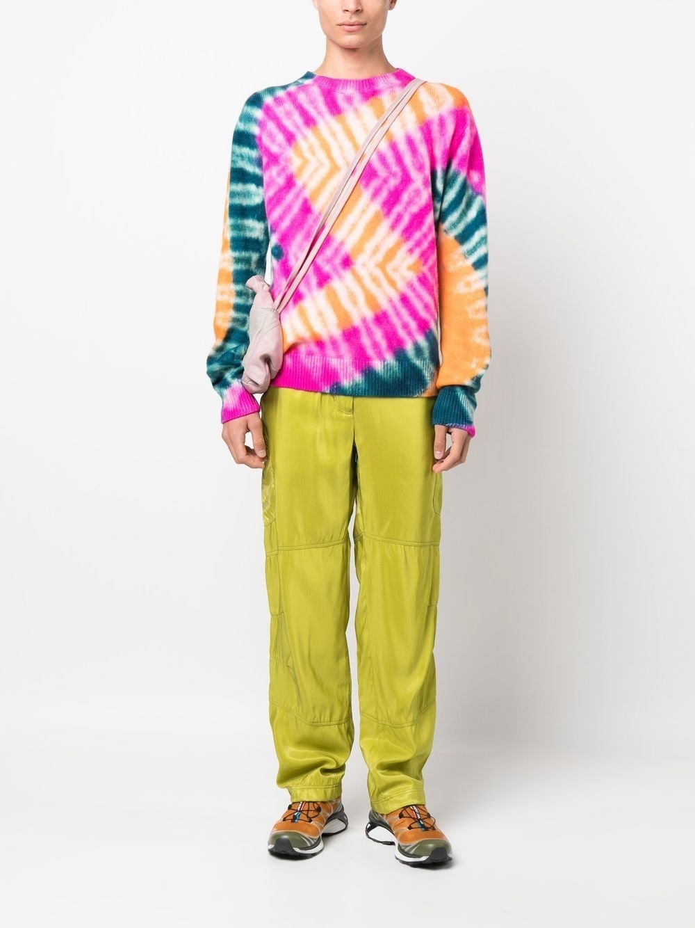 tie dye-pattern cashmere jumper - 2