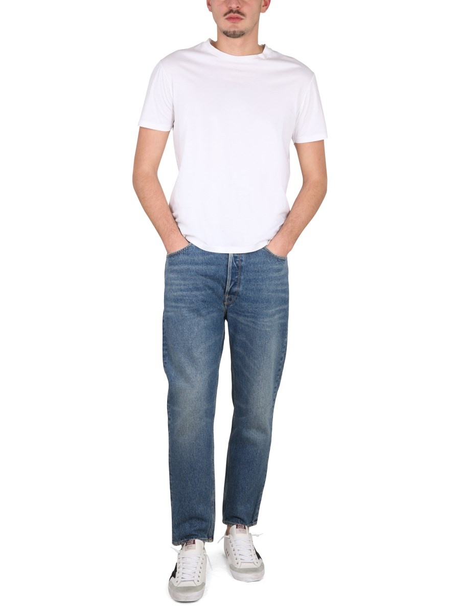 JEANS STRAIGHT LEG IN DENIM DI COTONE - 2