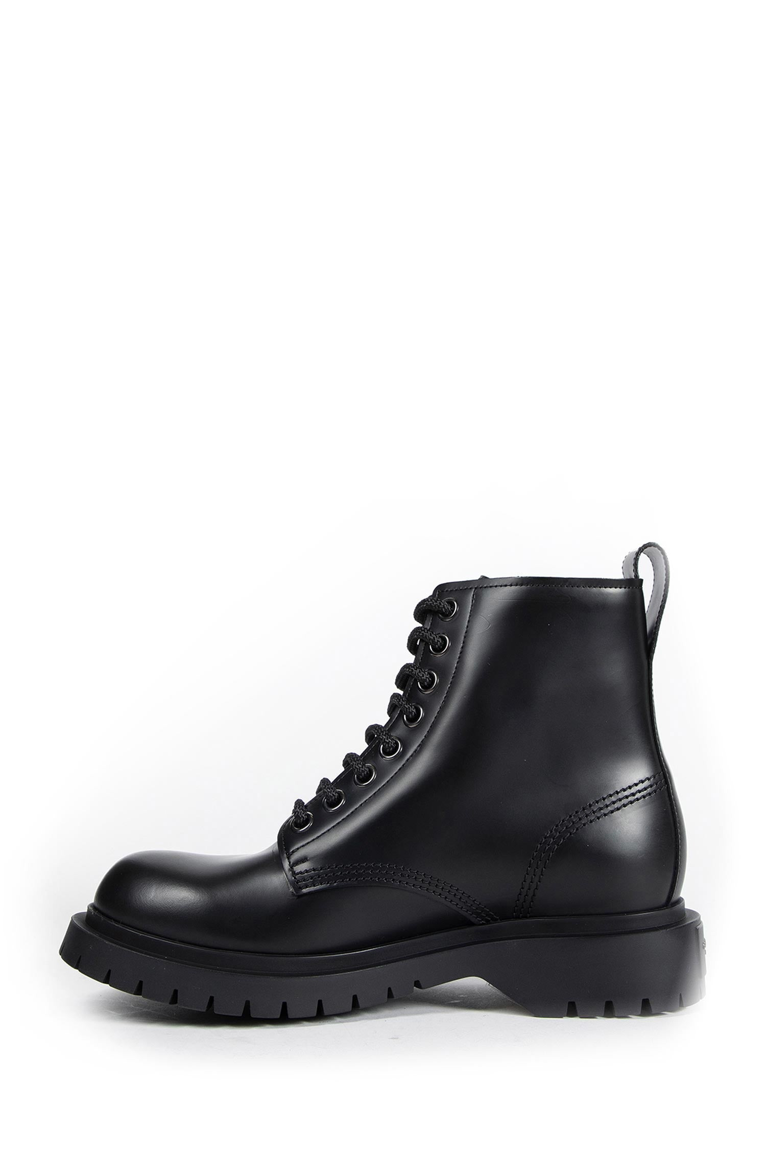 Leather Lace-up Boots - 4