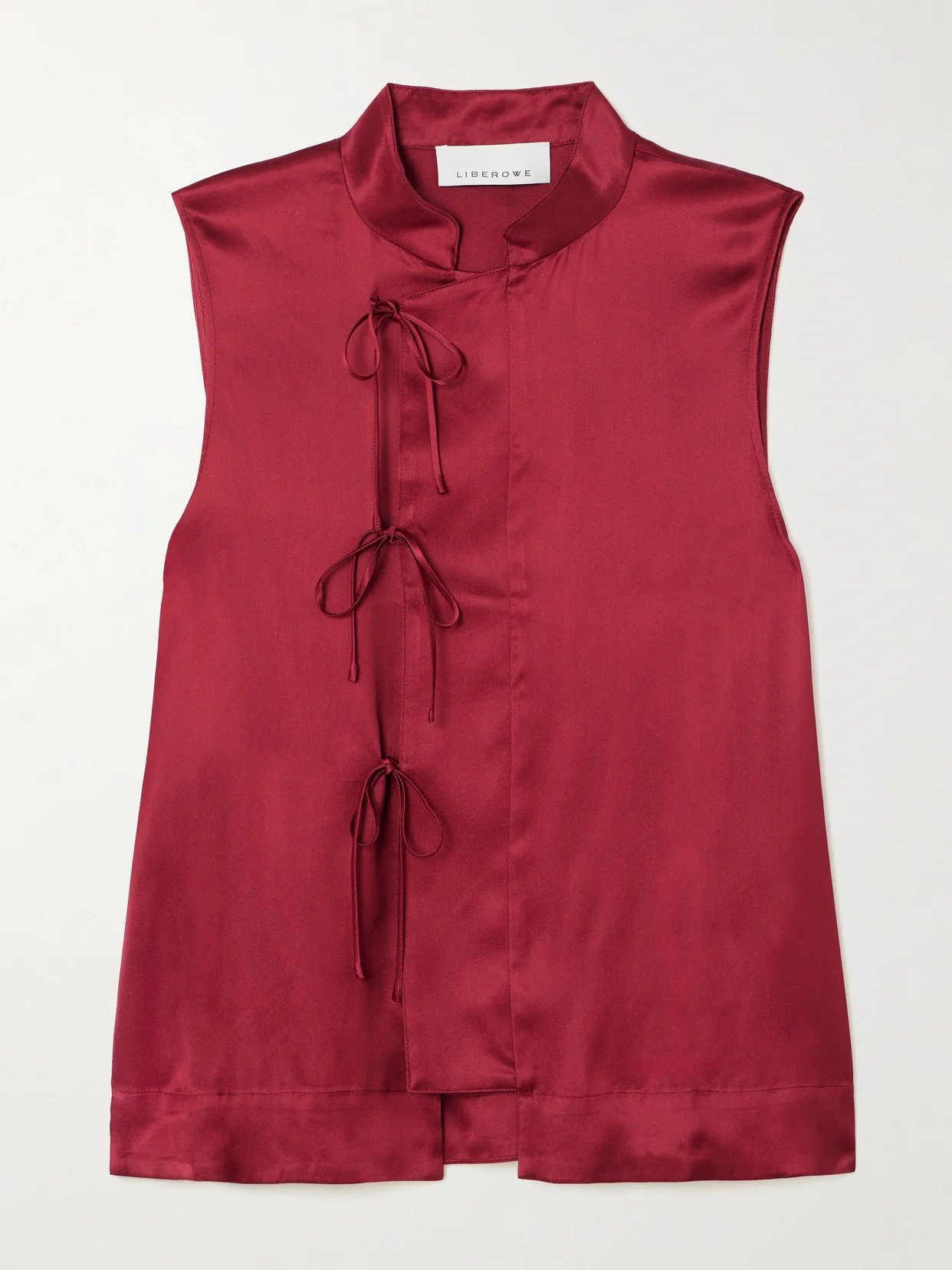 Florence Tie-detailed Satin Top - 1