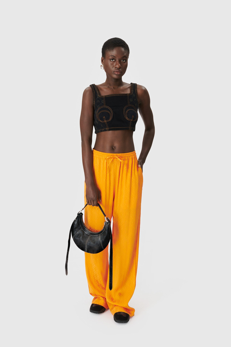 Marine Serre Regenerated Denim Bustier outlook