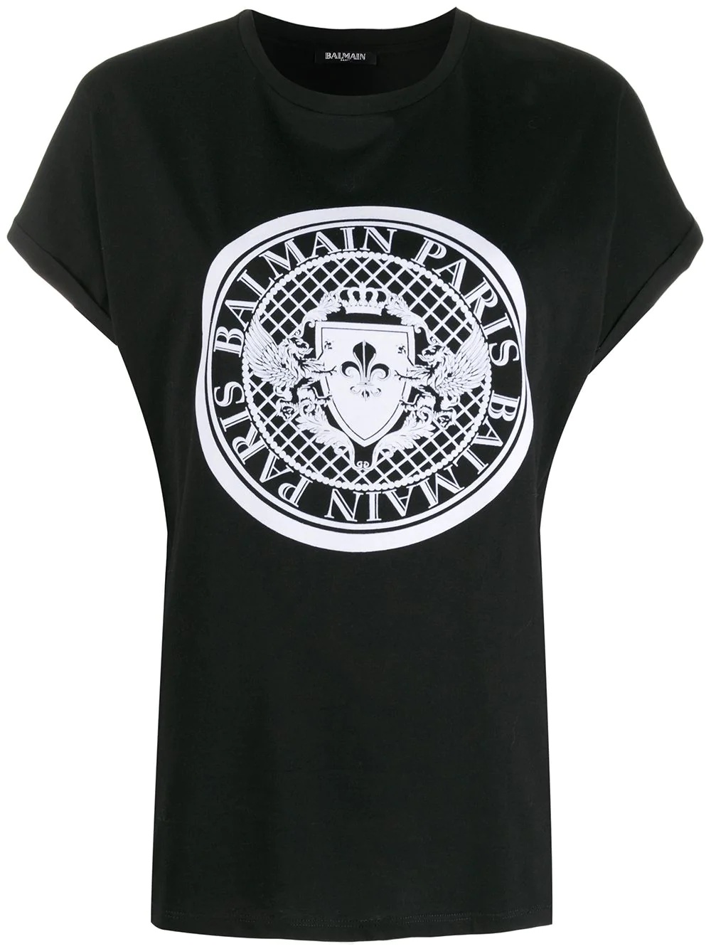 medallion print T-shirt - 1