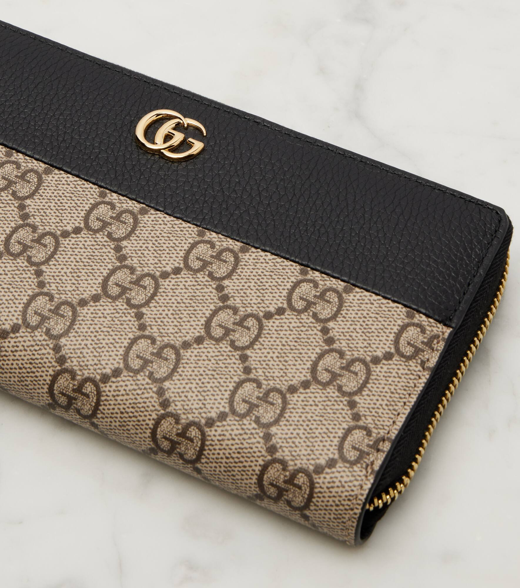 GG Marmont leather-trimmed wallet - 4