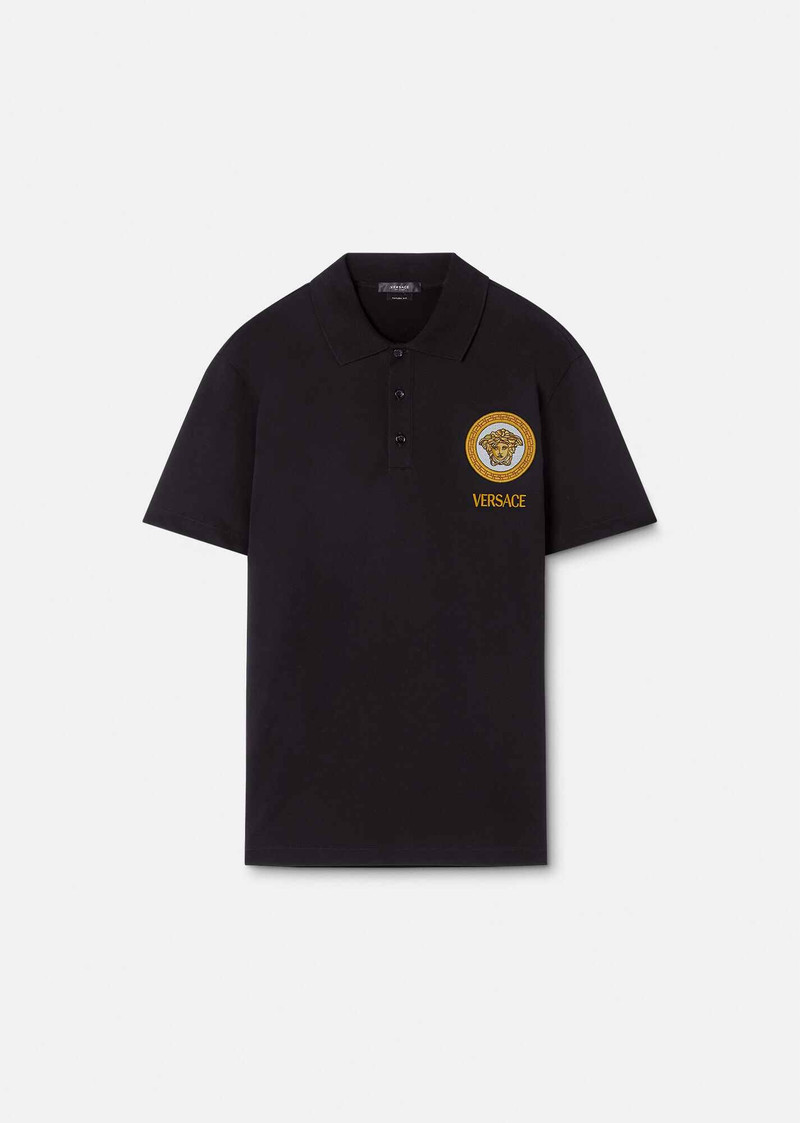 Medusa Embroidered Polo Shirt 1