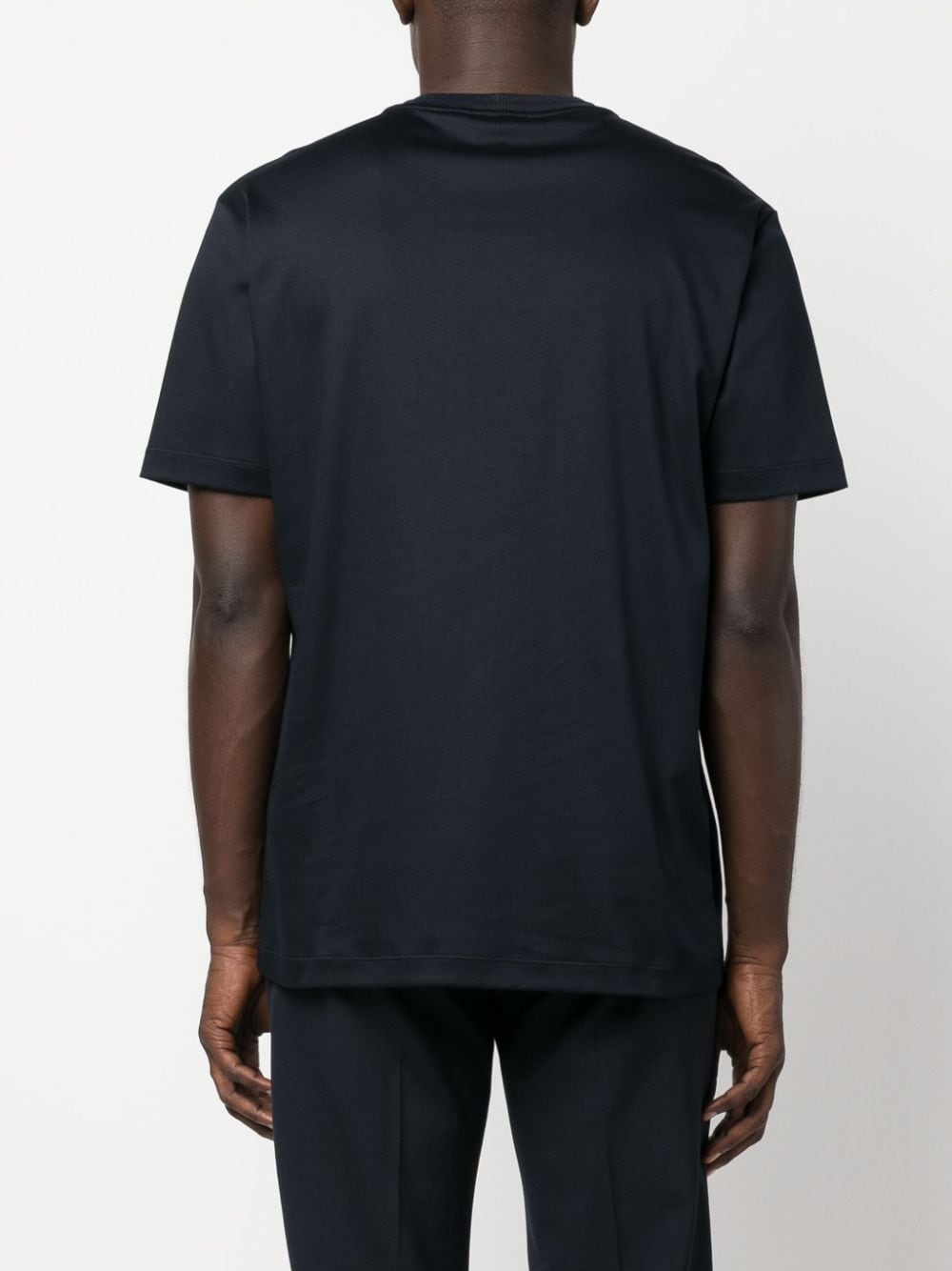 logo-embroidered cotton T-shirt - 4
