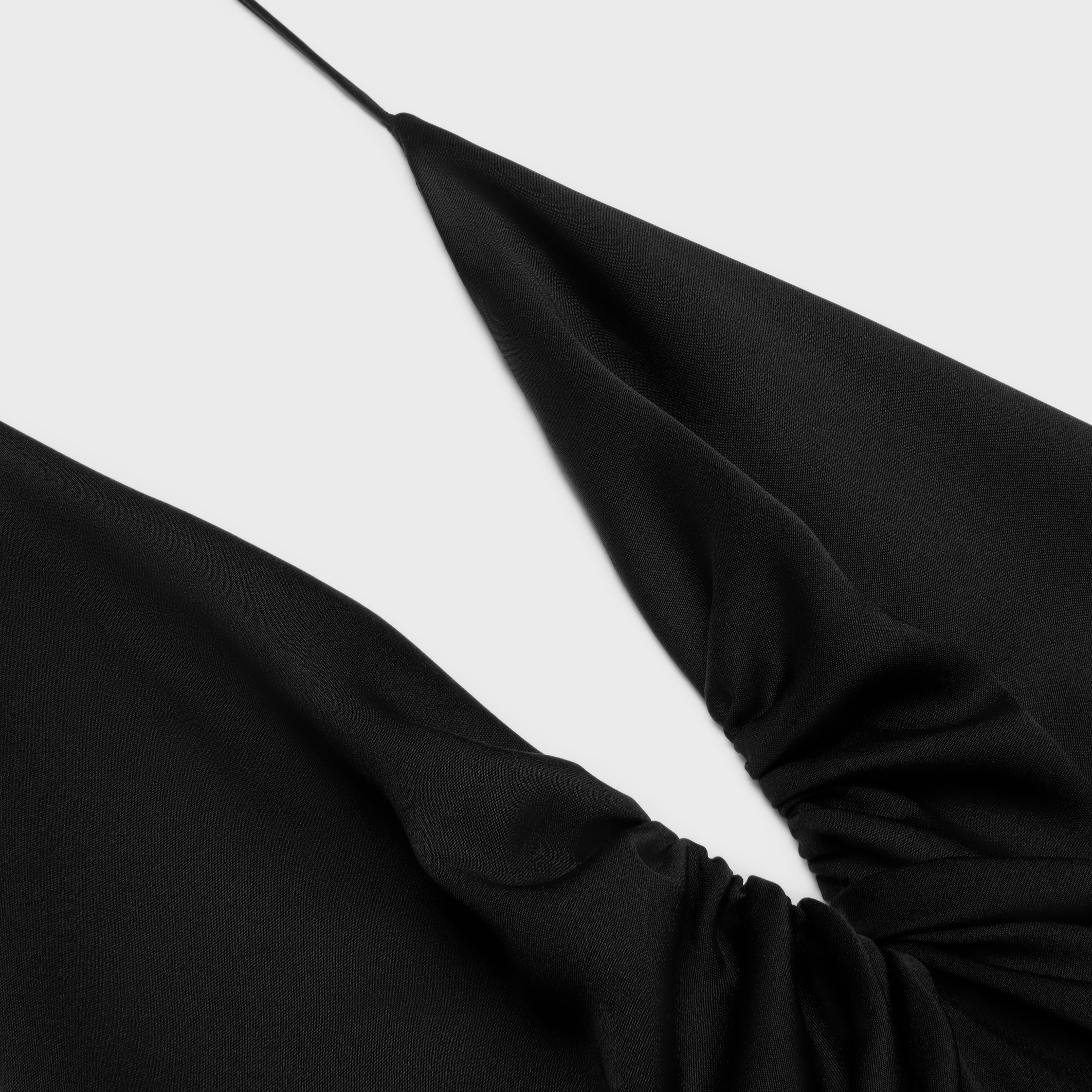 long dress in silk satin - 3