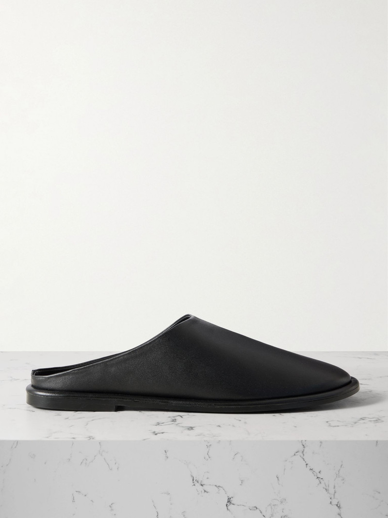Spencer leather slippers Black - 1