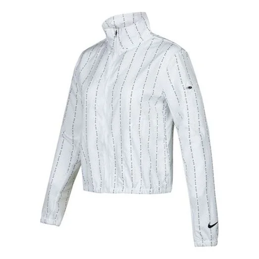 (WMNS) Nike Icon Clash Jkt Casual Sports Stand Collar Woven White Jacket DD6010-100 - 1