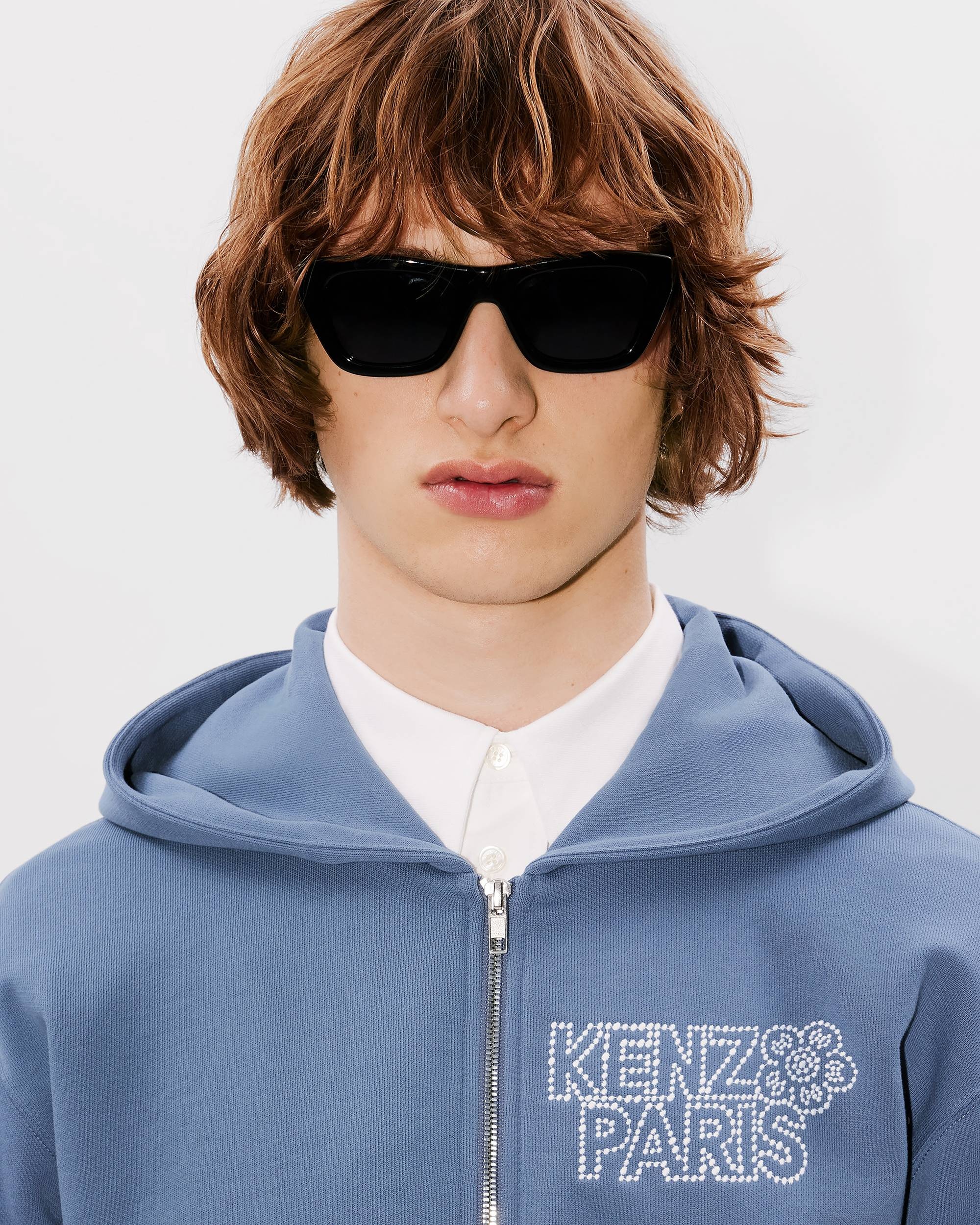 'KENZO Constellation' embroidered zipped hoodie - 7