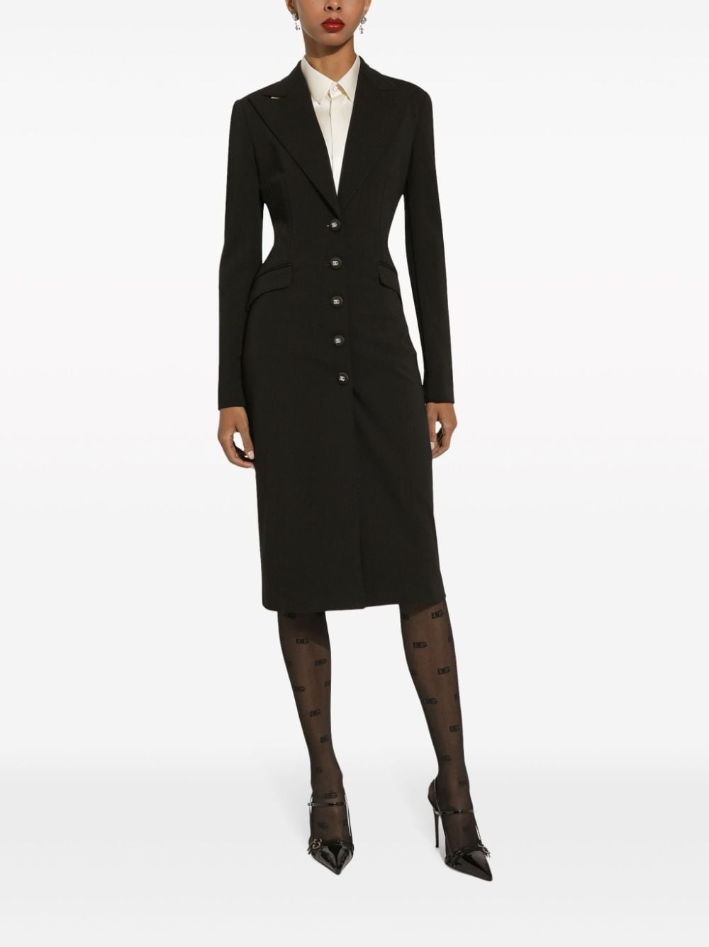 bib-detailed silk shirt - 2