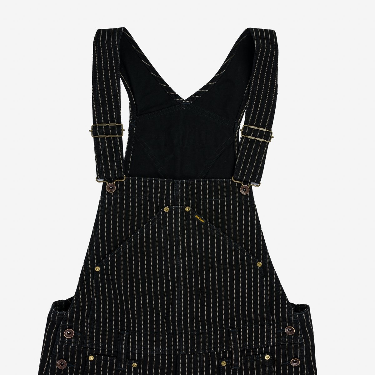 IH-819-BLK 12oz Wabash Double Knee Overalls - Black - 10