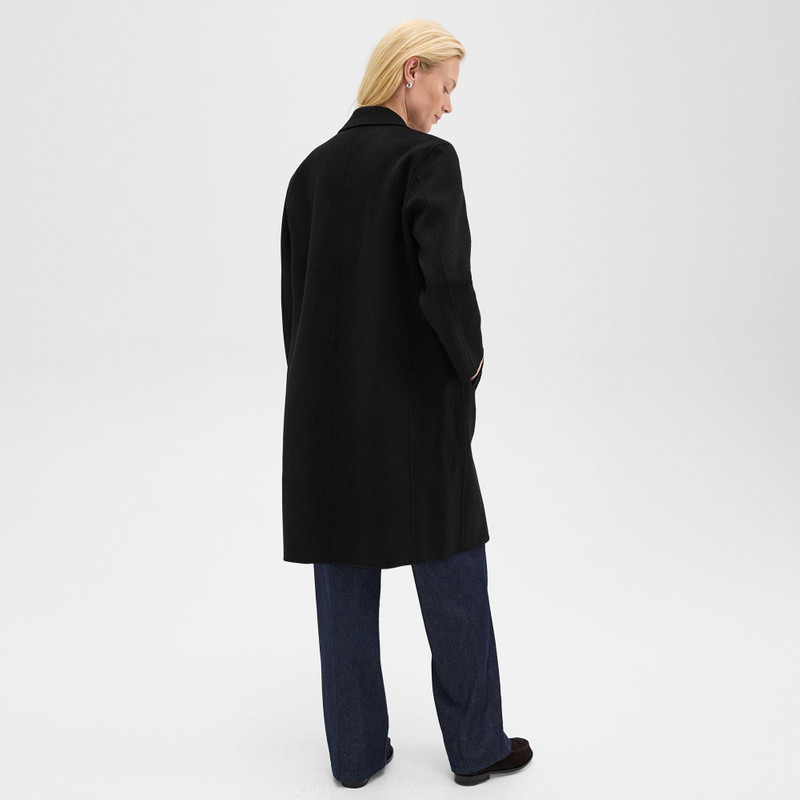 Theory Double-Breasted Coat in Double-Face Wool-Cashmere outlook