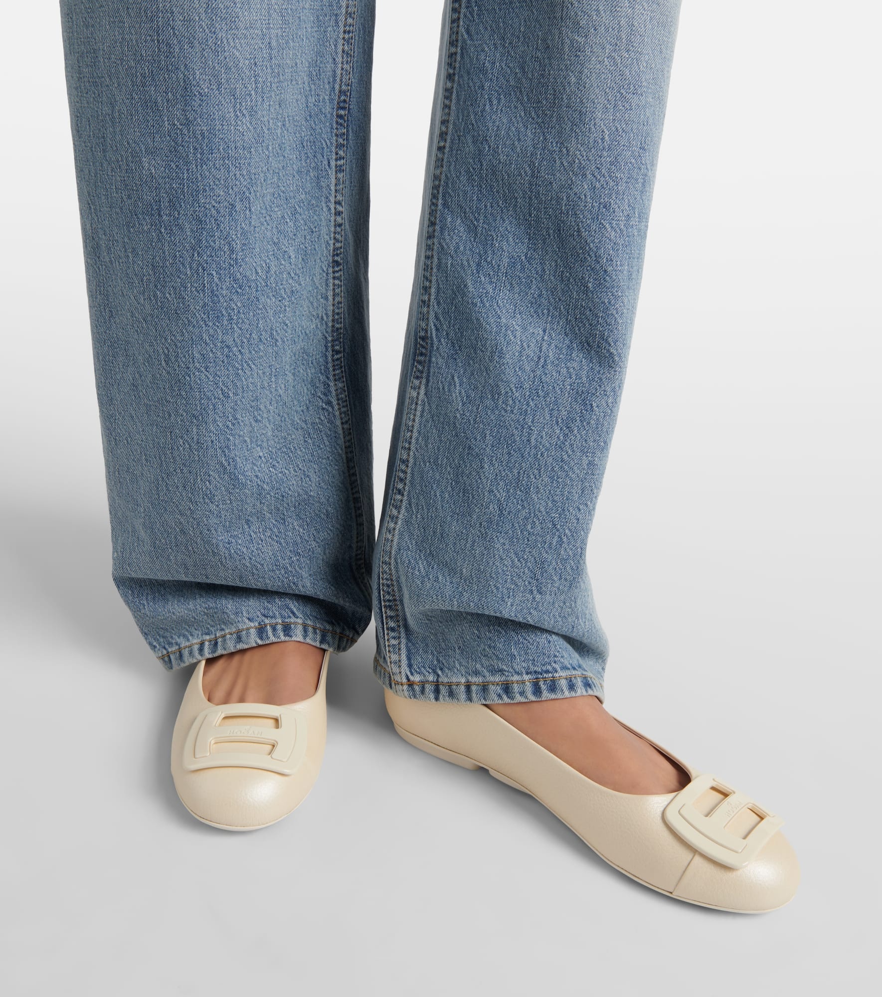 H661 leather ballet flats - 4