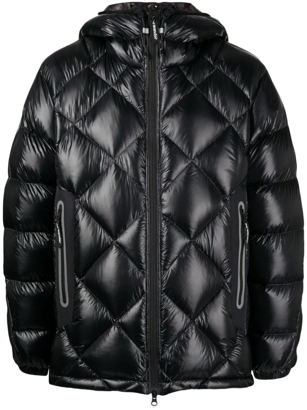 diamond-quilted padded jacket - 1