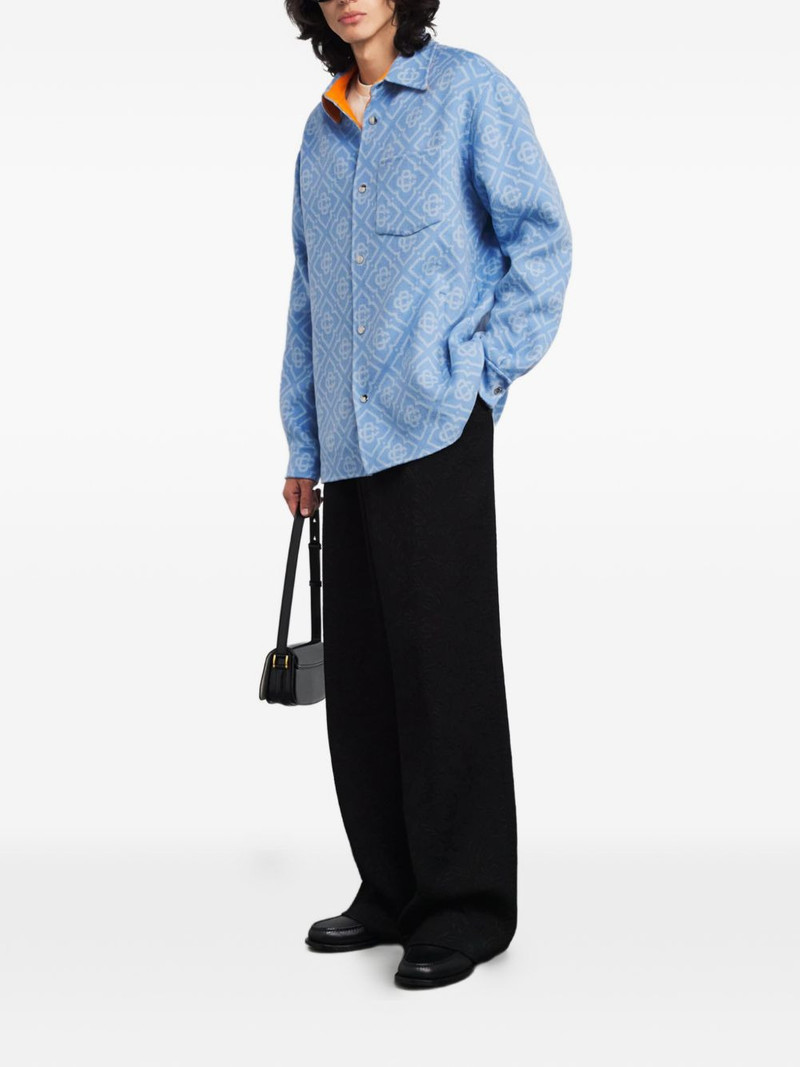 CASABLANCA monogram-pattern shirt outlook