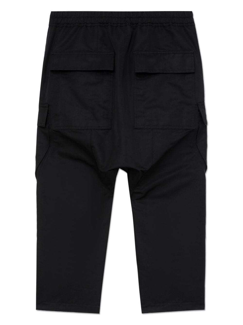 drawstring-waist drop-crotch trousers - 6