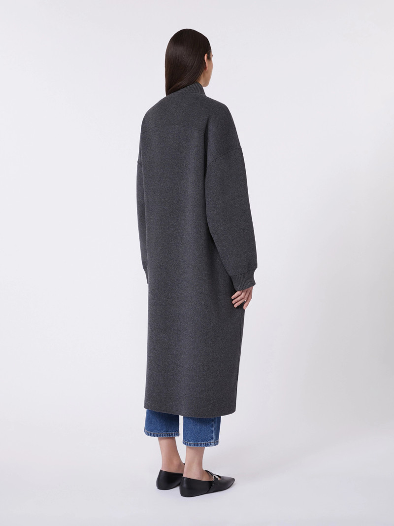 ALAMARO Long wool coat - DARK GREY 4
